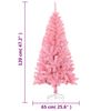 vidaXL Artificial Christmas Tree with Stand Pink 120 cm PVC