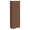 Fabric Shoe Cabinet with Cover 162 x 57 x 29 cm Brown