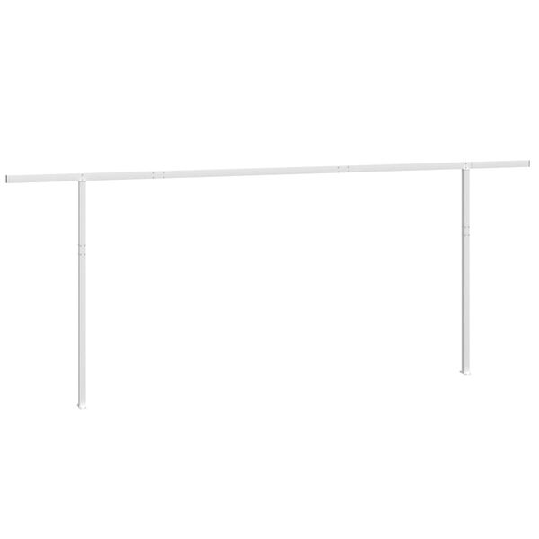 vidaXL Awning Post Set White 600x245 cm Iron