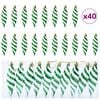 vidaXL Christmas Tree Decoration 40 pcs Green