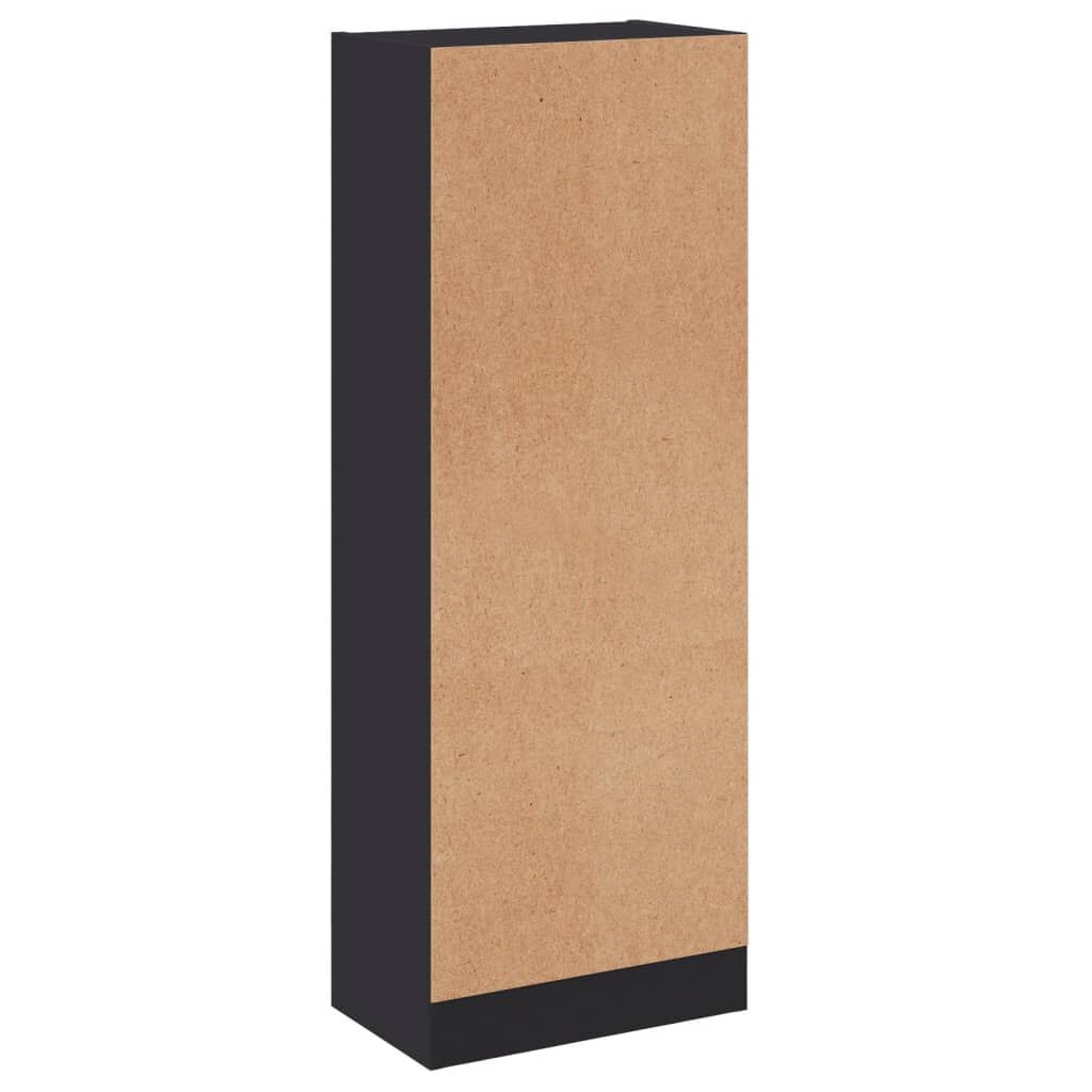 vidaXL 3-Tier Book Cabinet Grey 40x24x109 cm Engineered Wood