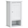 vidaXL 3 Piece Bathroom Furniture Set BERG White Solid Wood Pine