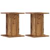 vidaXL Speaker Stands 2 pcs Old Wood 30x30x40 cm Engineered Wood