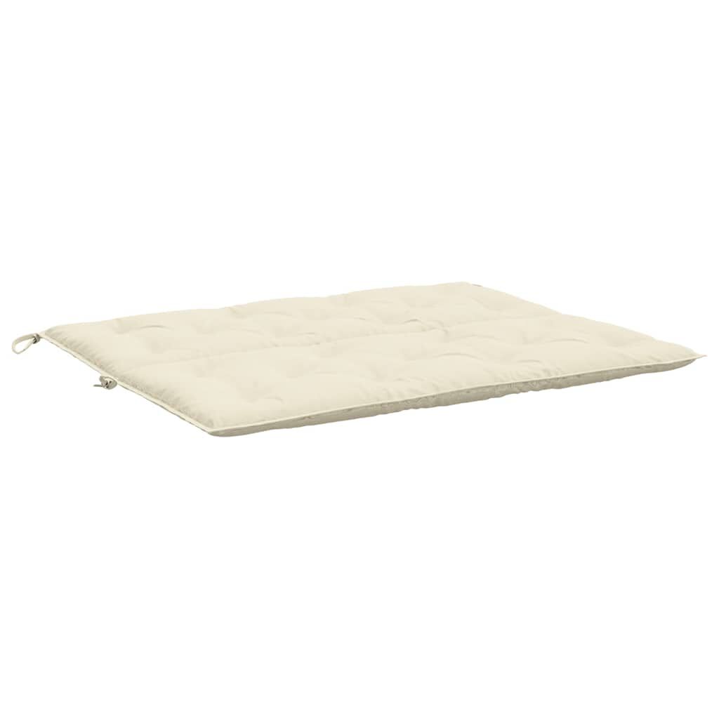 vidaXL Garden Bench Cushion Cream White 120x(50+50)x7cm Oxford Fabric