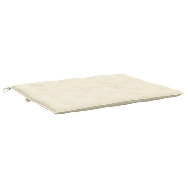 vidaXL Garden Bench Cushion Cream White 120x(50+50)x7cm Oxford Fabric