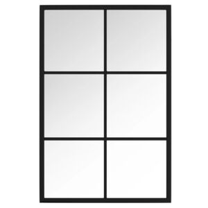 vidaXL Wall Mirror Black 60x40 cm Metal