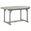 vidaXL Garden Table Grey 200x100x75 cm Solid Acacia Wood