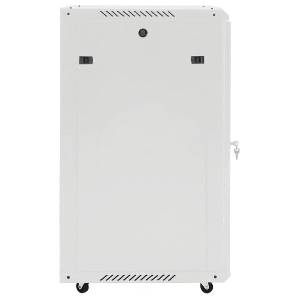 vidaXL 18U Network Cabinet 19" IP20 Grey 60x60x100 cm