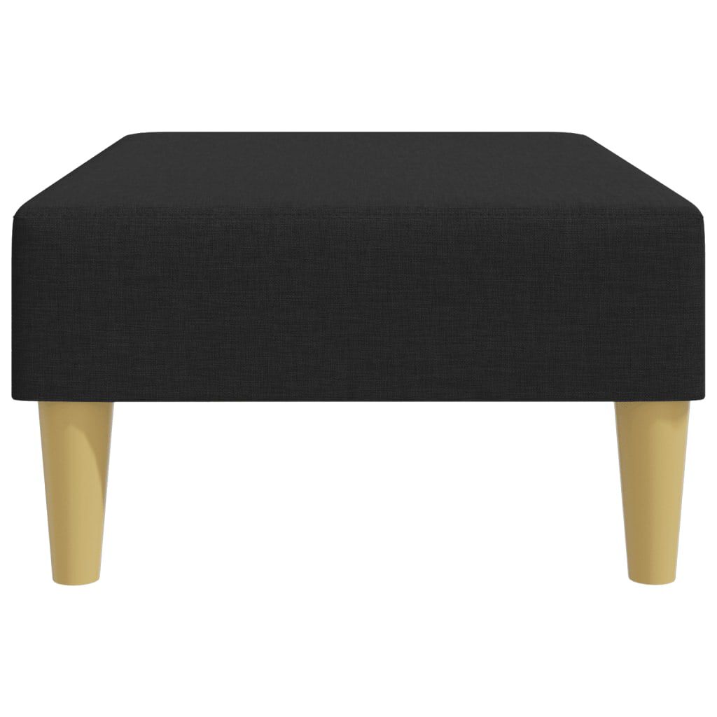 vidaXL Footstool Black 77x55x31 cm Fabric