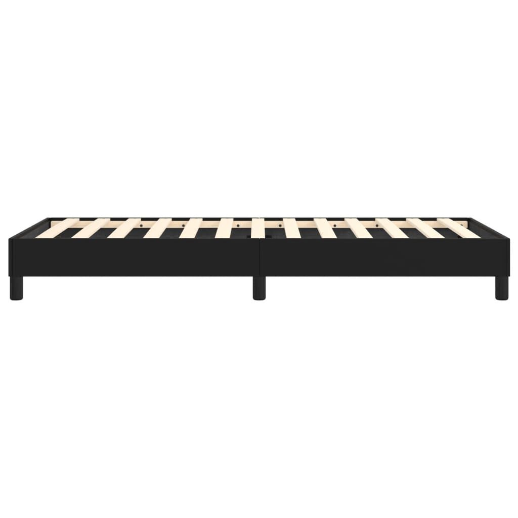 vidaXL Bed Frame without Mattress Black Twin XL Faux Leather (US Only)