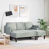 vidaXL Sofa Set 2 pcs Light grey 173 x 131 x 67 cm Velvet