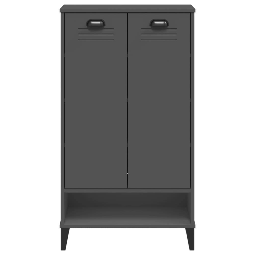 vidaXL Shoe Cabinet VIKEN Anthracite Grey Engineered Wood