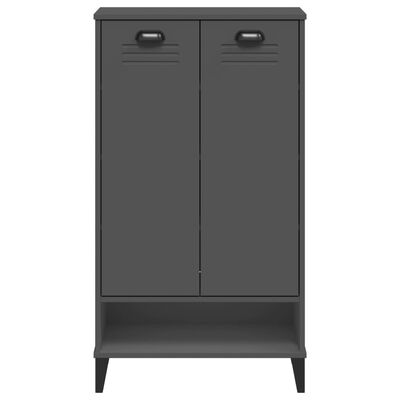 vidaXL Shoe Cabinet VIKEN Anthracite Grey Engineered Wood