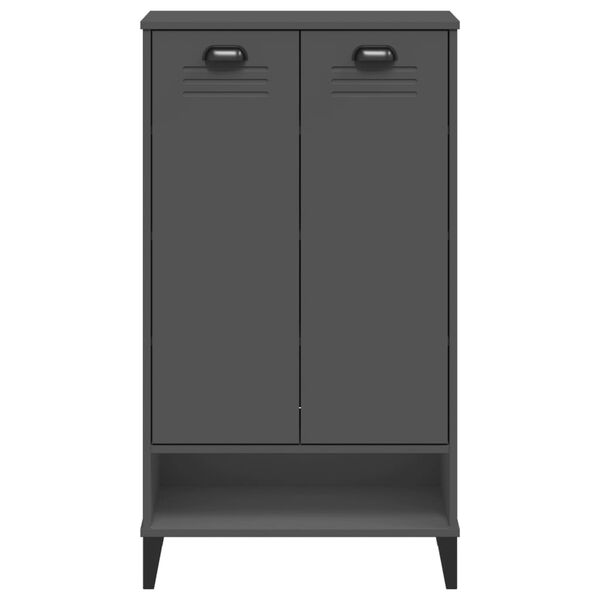 vidaXL Shoe Cabinet VIKEN Anthracite Grey Engineered Wood