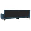 vidaXL 2-Seater Sofa Bed with Two Pillows Black Velvet