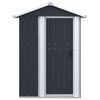 vidaXL Garden Shed Anthracite 126x97.5x177 cm Galvanised Steel