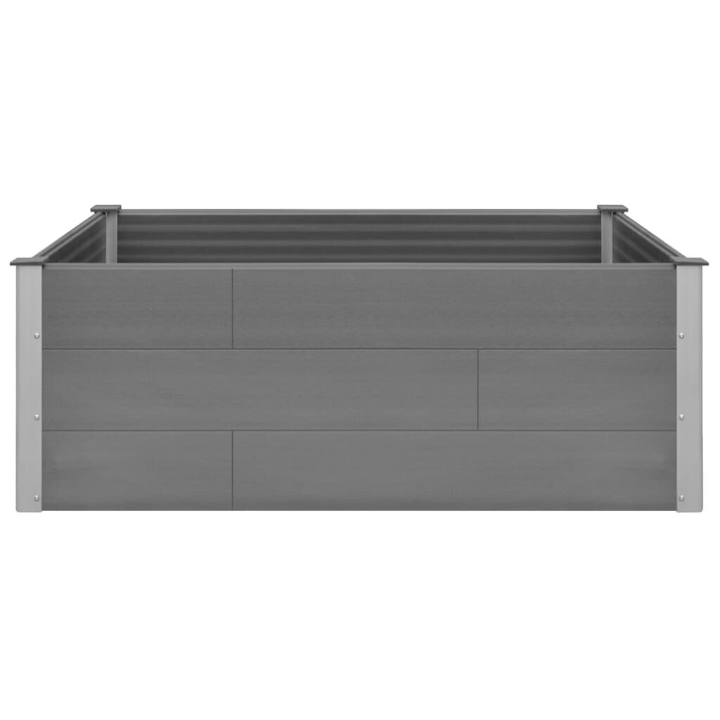 vidaXL Garden Raised Bed WPC 150x100x54 cm Grey