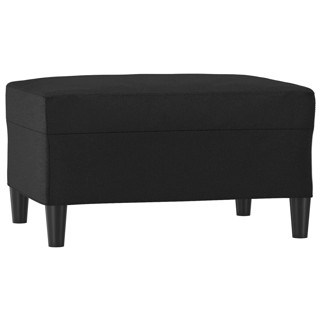 vidaXL Footstool Black 70x55x41 cm Faux Leather