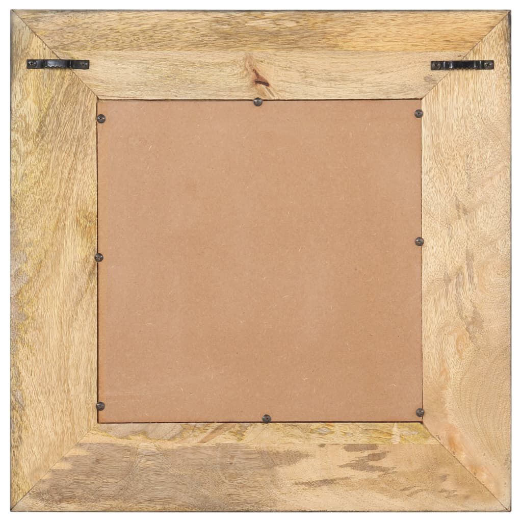 vidaXL Mirror 50x50 cm Solid Mango Wood