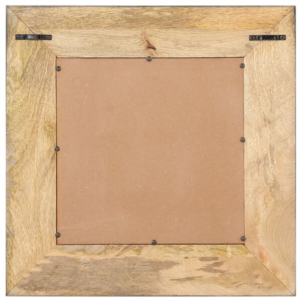 vidaXL Mirror 50x50 cm Solid Mango Wood