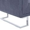 vidaXL Cube Armchair Gray Faux Suede Leather