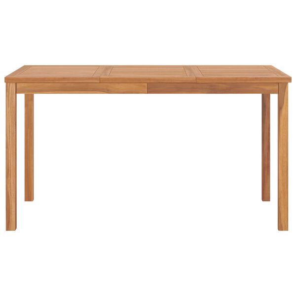 vidaXL 7 Piece Garden Dining Set Solid Teak Wood