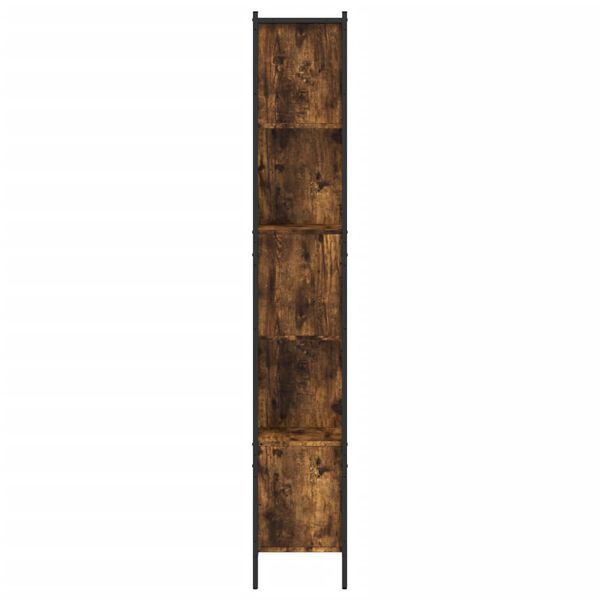 vidaXL Bookcase Smoked Oak 102x28x172 cm Engineered Wood