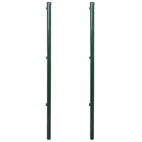 vidaXL Fence Posts 2 pcs 170 cm