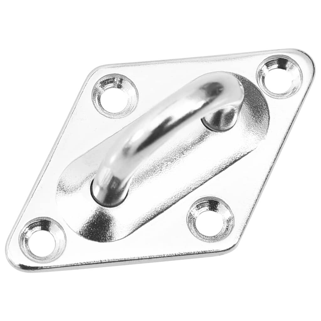 vidaXL 5 Piece Sunshade Sail Mounting Kit Stainless Steel