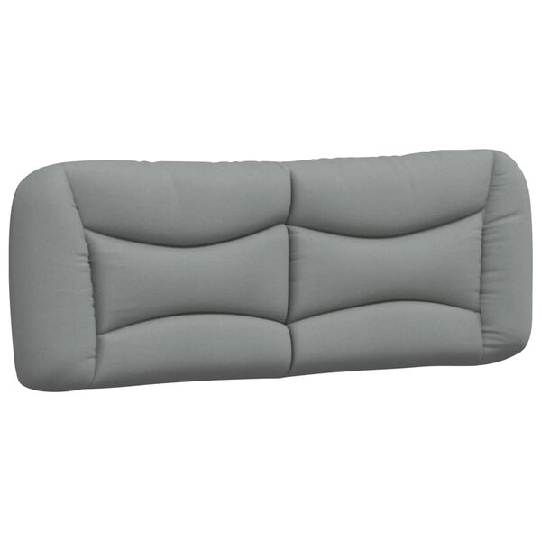 vidaXL Headboard Cushion "Hvar" Light Grey 137 cm Double Fabric
