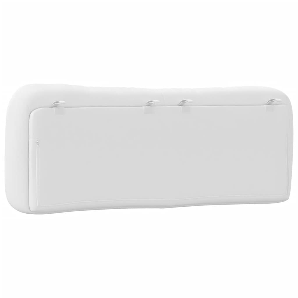 vidaXL Headboard Cushion "Hvar" White 137 cm Double Faux Leather