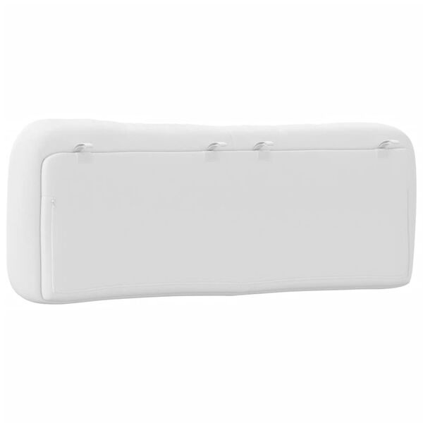 vidaXL Headboard Cushion "Hvar" White 137 cm Double Faux Leather