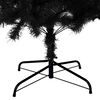 vidaXL Artificial Christmas Tree with Stand Black 180 cm PVC