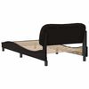 vidaXL Bed Frame without Mattress "Hvar" Black 100x203 cm Faux Leather