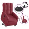 vidaXL Stand up Massage Recliner Chair Wine Red Fabric