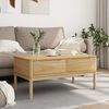 vidaXL Coffee Table FLORO Wax Brown 99x55.5x45 cm Solid Pine Wood