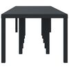 vidaXL Garden Dining Table Anthracite 350 x 100 x 73 cm Poly Rattan