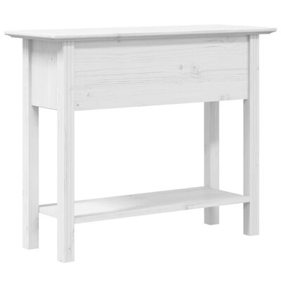 vidaXL Console Table BODO White 90x34.5x73 cm Solid Wood Pine