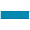 vidaXL Sun Loungers 2 pcs with Blue Cushion Solid Teak Wood