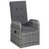 vidaXL 7 Piece Garden Dining Set Grey