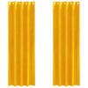 vidaXL Curtains with Curtains 2 pcs Mustard Yellow 140 x 225 cm Velvet