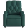 vidaXL Electric Massage Recliner Chair Dark Green Fabric