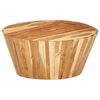 vidaXL Coffee Table Ø65x31 cm Solid Acacia Wood