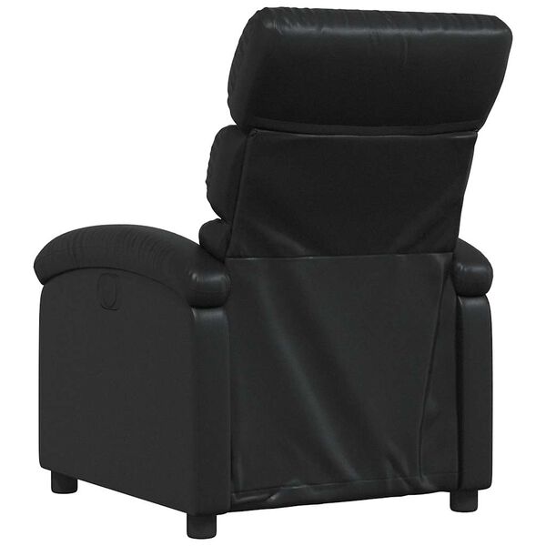 vidaXL Recliner Chair Black Faux Leather