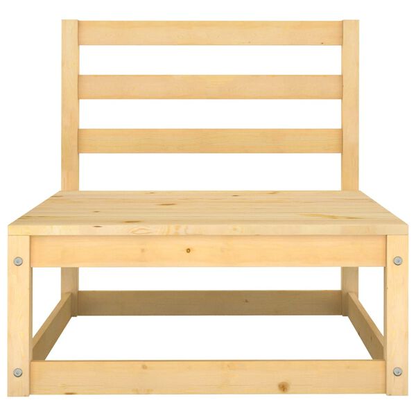vidaXL 2 Piece Garden Lounge Set with Cushions Solid Pinewood