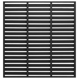 vidaXL Fence Panel WPC 180x180 cm Black