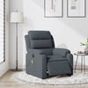vidaXL Electric Massage Recliner Chair Dark Grey Velvet