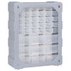 vidaXL Multi-drawer Organiser with 39 Drawers 38x16x47 cm
