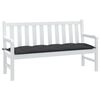 vidaXL Garden Bench Cushion Melange Anthracite 150x50x7 cm Fabric