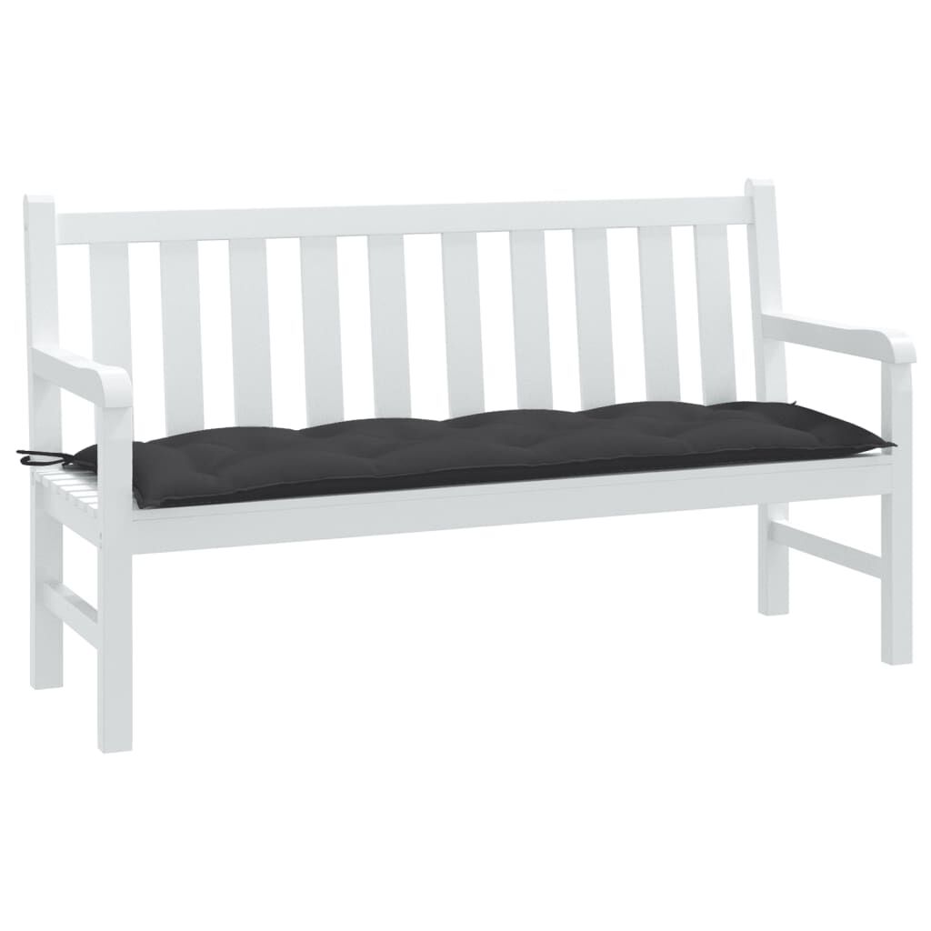 vidaXL Garden Bench Cushion Melange Anthracite 150x50x7 cm Fabric